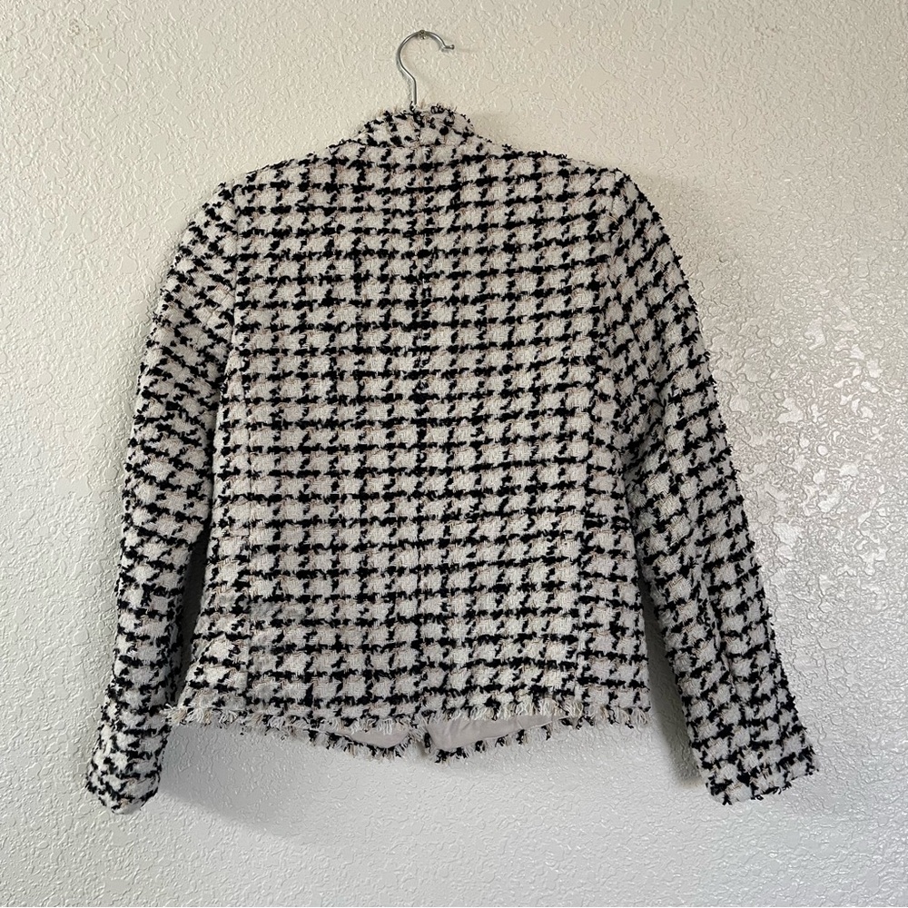Ann Taylor Black and White Houndstooth Blazer - Picture 7 of 9